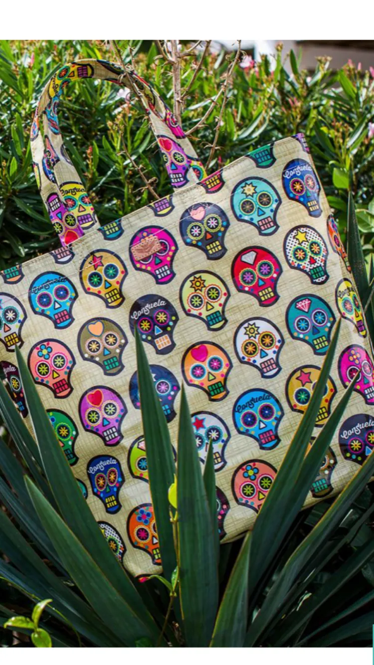 Consuela Sugar Skulls Grocery Bag 7608