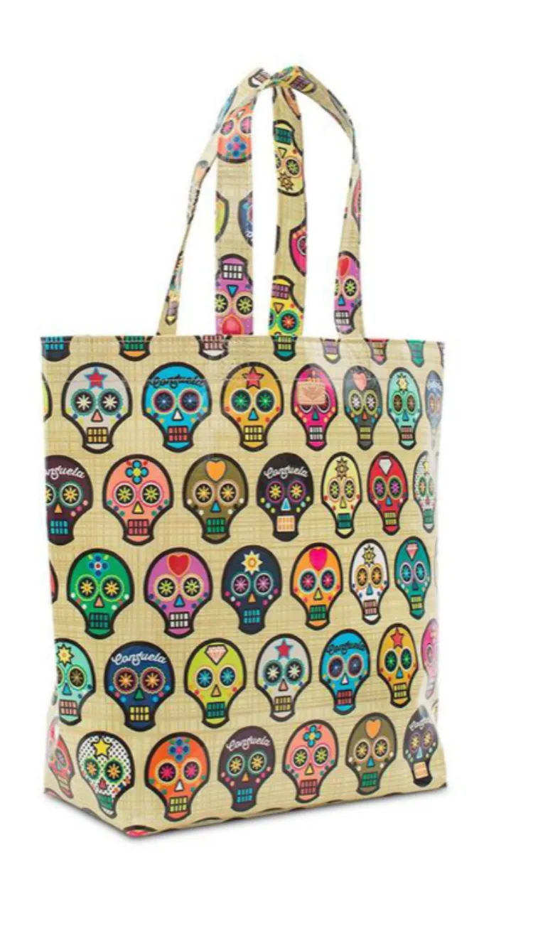 Consuela Sugar Skulls Grocery Bag 7608