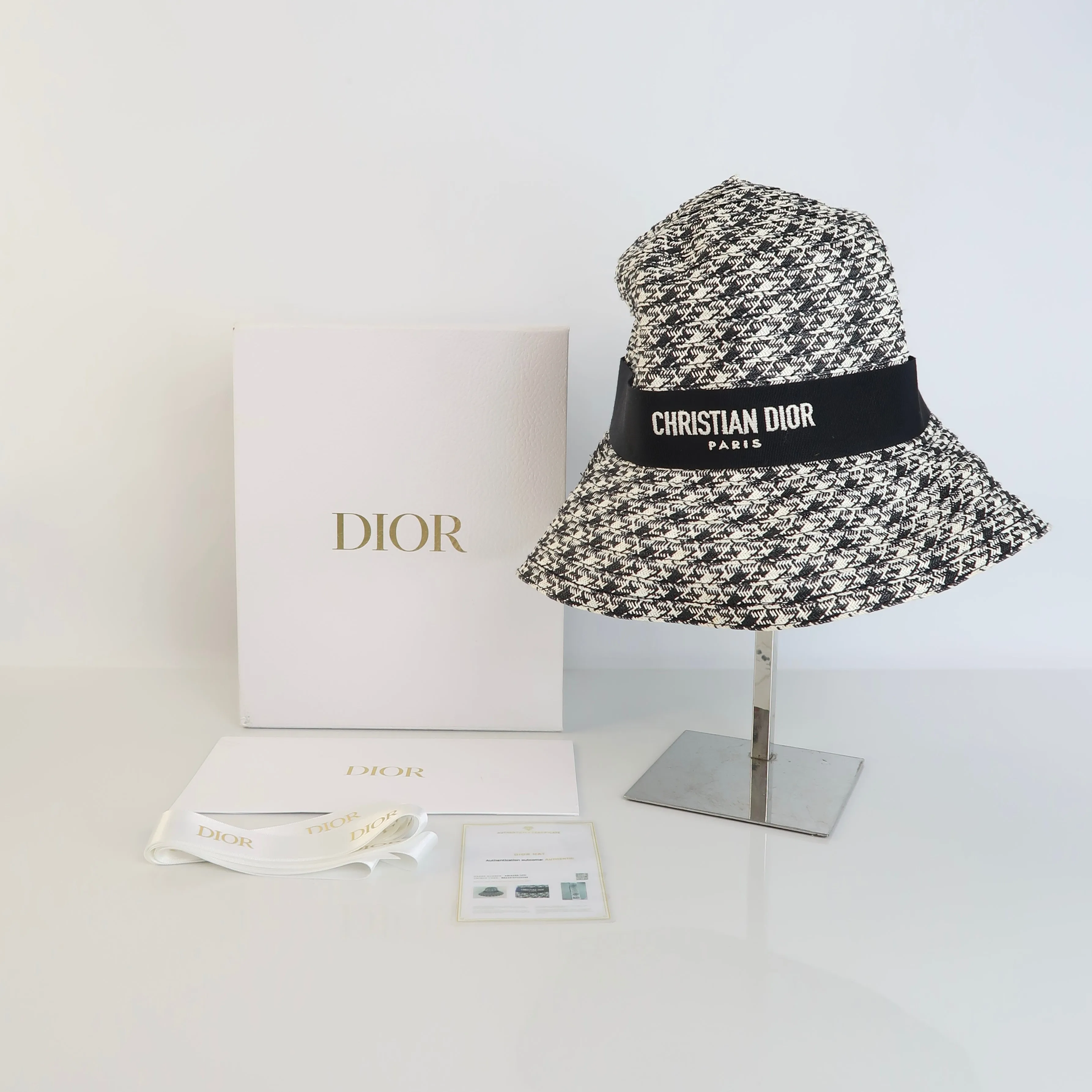 D-Bobby Houndstooth Brim Hat