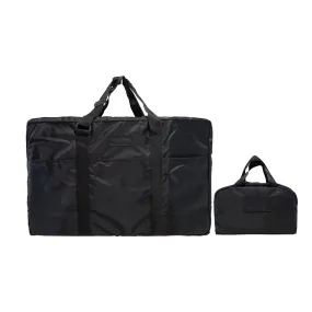 Deeya Ballistic Nylon Large Size Unisex Foldable Travel Duffle Bag with Small Cover Bag (Black)