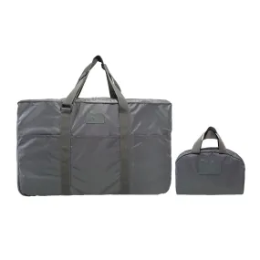 Deeya Ballistic Nylon Large Size Unisex Foldable Travel Duffle Bag with Small Cover Bag (Grey)