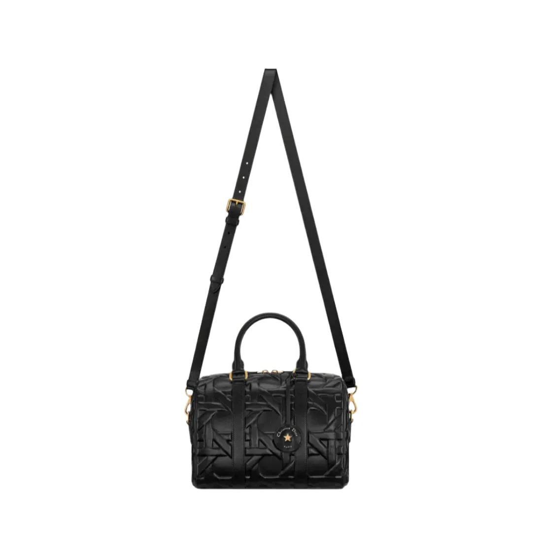 Dior Groove 25 Bag Black Graphic Cannage Calfskin