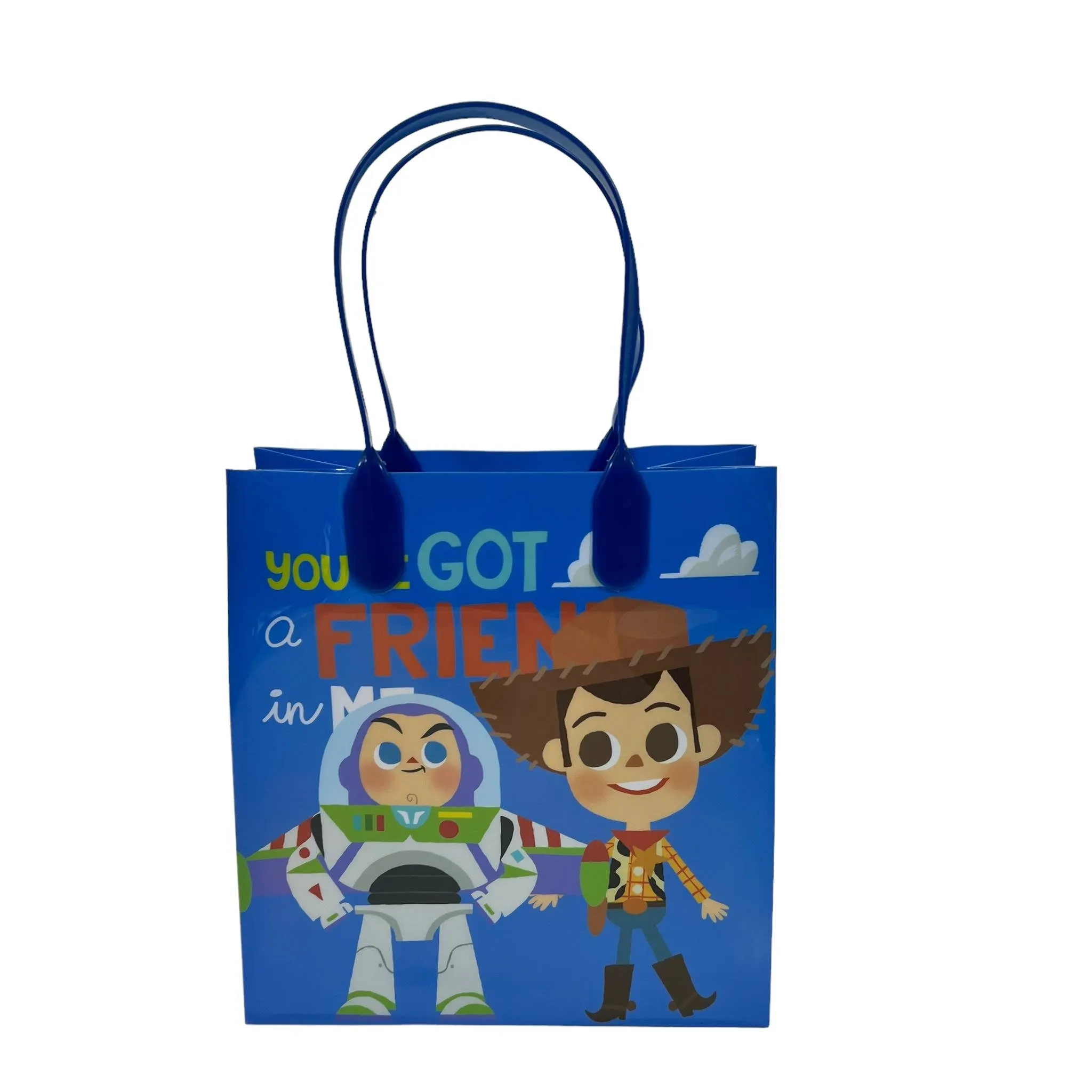 Disney Cute Chibi Toy Story Party Favor Treat Bags with Handles, Disney Candy Bags for Birthday Party, Party Supply Decorations Pack of 12
