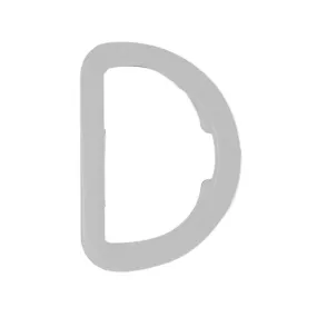 ELAN D-Ring - 25mm (1") - White -1 pcs