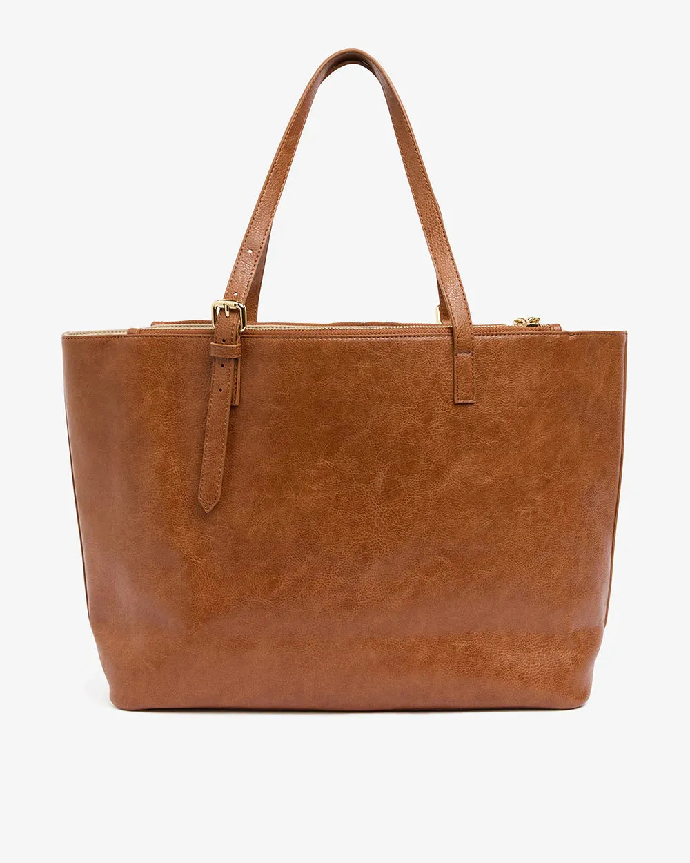Elms   King - Carmine Tote - Tan & Oyster