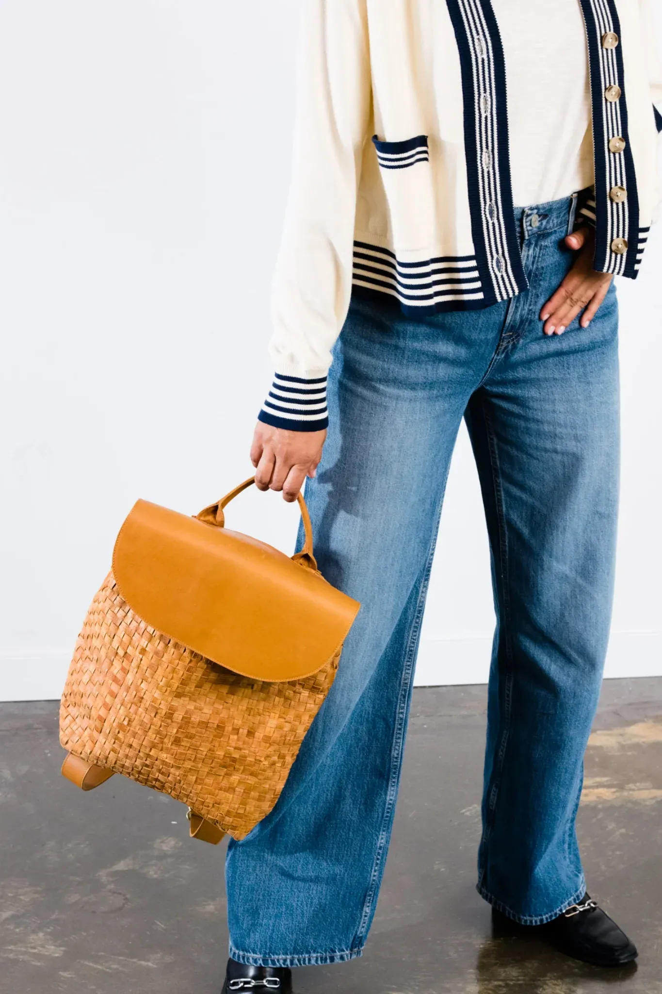 Elsa Basketweave Backpack