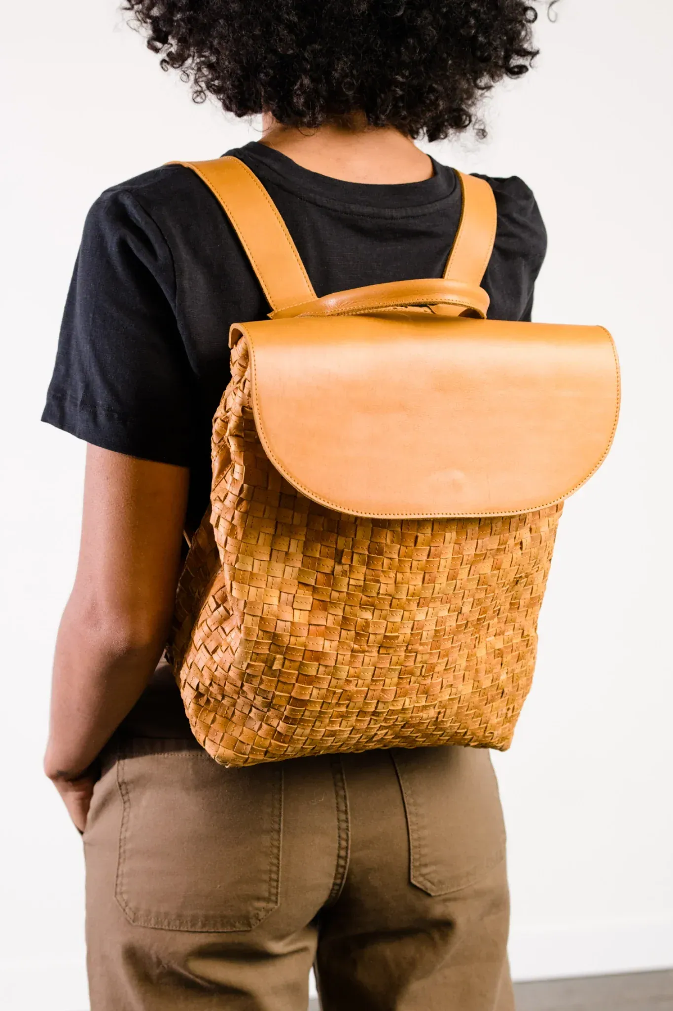 Elsa Basketweave Backpack
