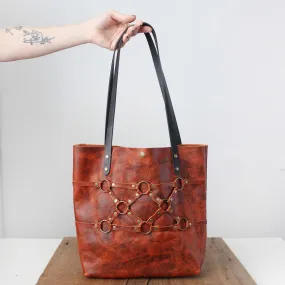 Everyday Leather Tote: Coals 10
