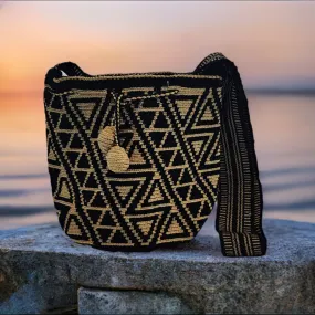 Ezra medium Handmade Wayuu Mochila bag