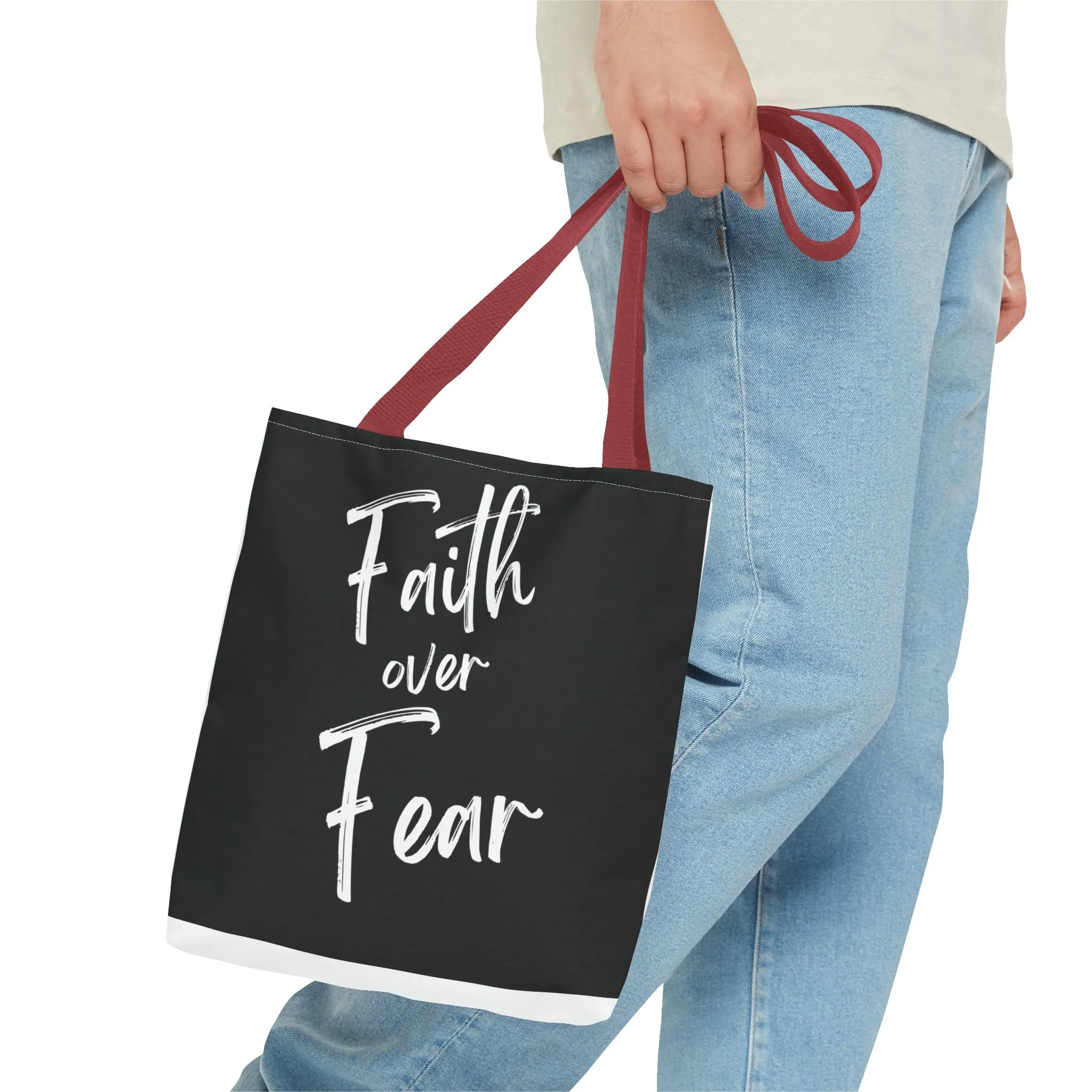 Faith and fear Tote Bag (AOP)
