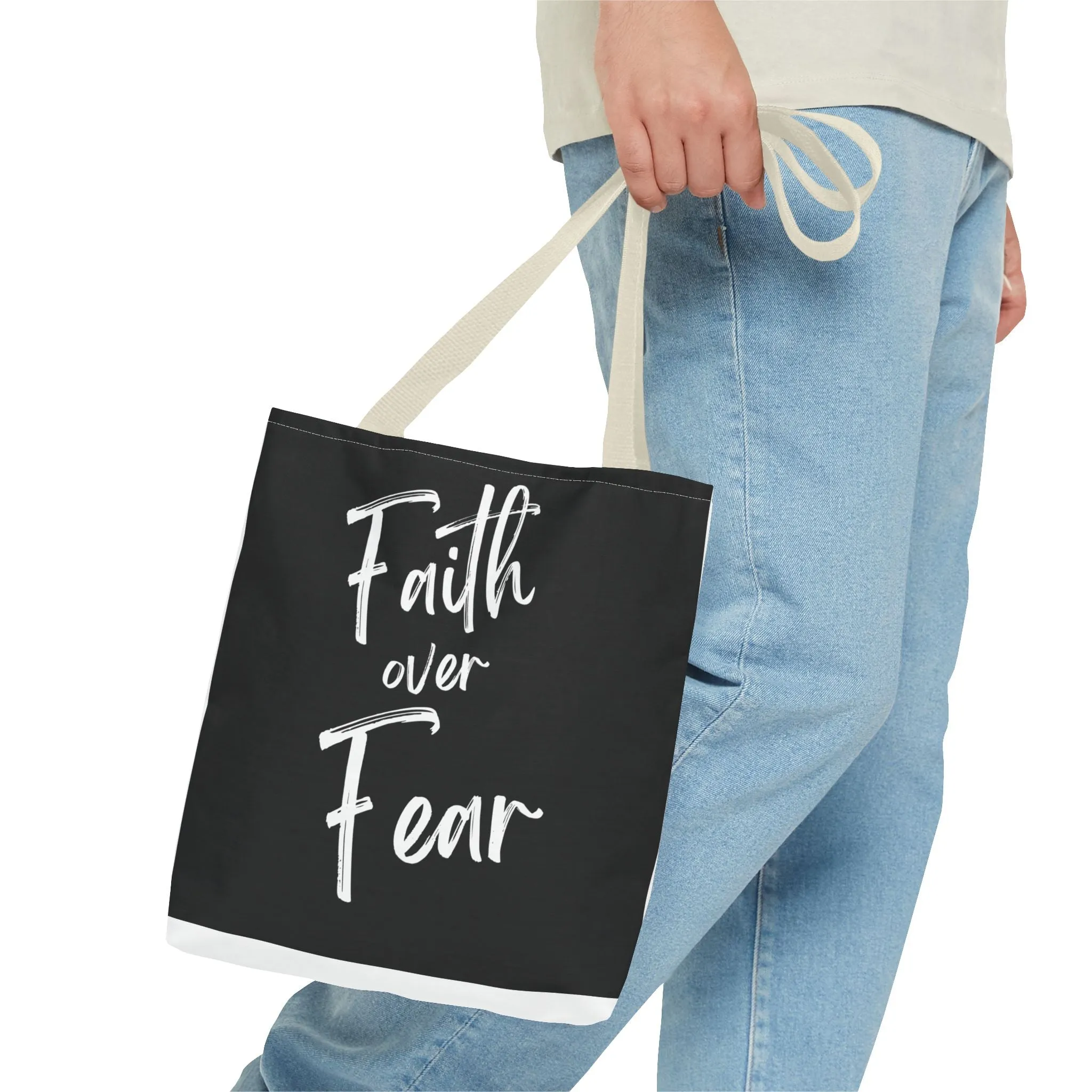 Faith and fear Tote Bag (AOP)