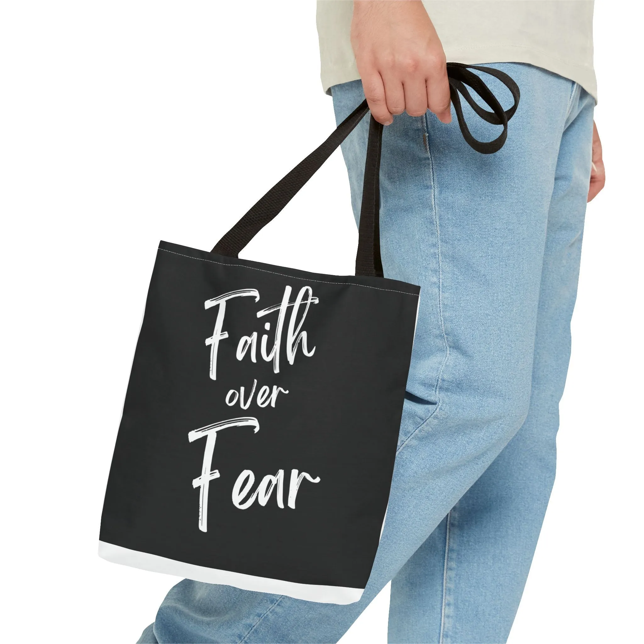 Faith and fear Tote Bag (AOP)
