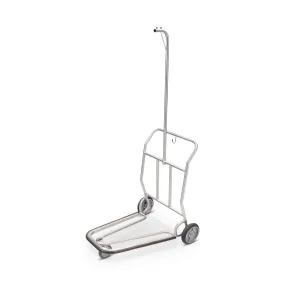 Forbes Industries 1574-HB Self Serve Luggage Cart (Nestable), with Steel Round Tube Frame and Two Vertical Retainers and Hanger Bar