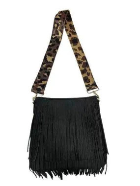 Fringe Bucket Bag Handbag