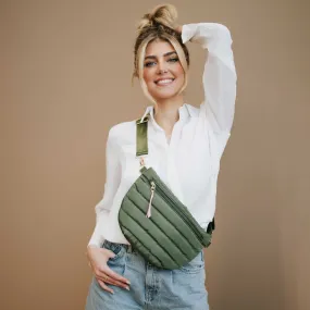 Jolie Puffer Belt Bag (Olive)