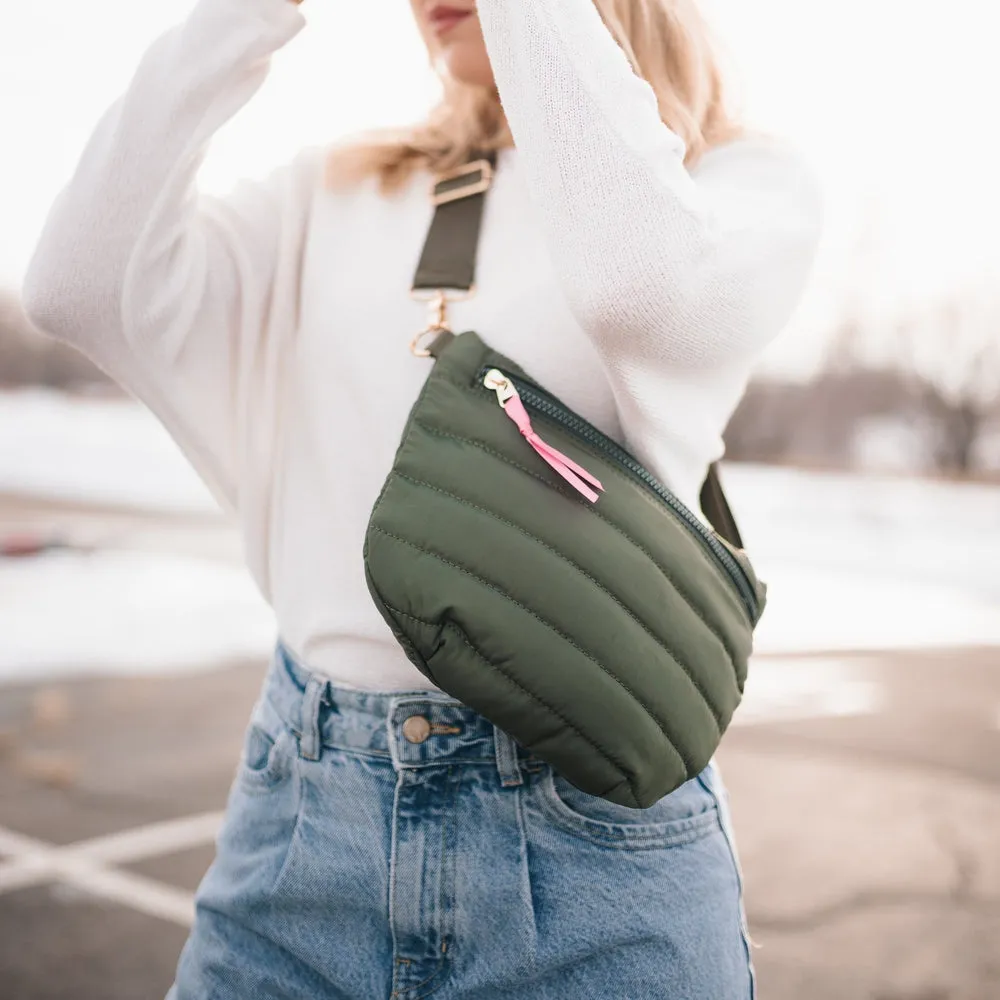 Jolie Puffer Belt Bag (Olive)