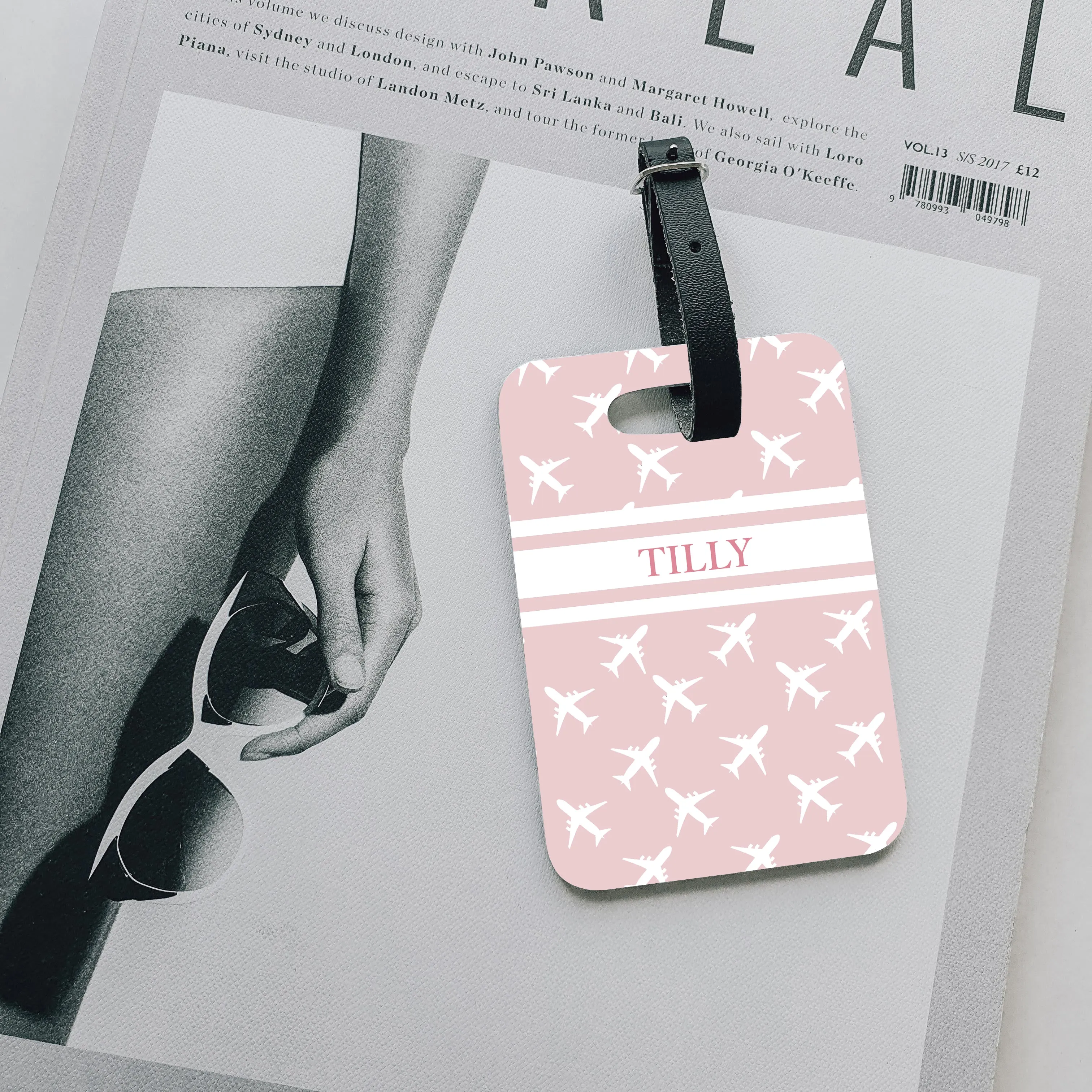 Kids Luggage Tag | Pink Fly Away