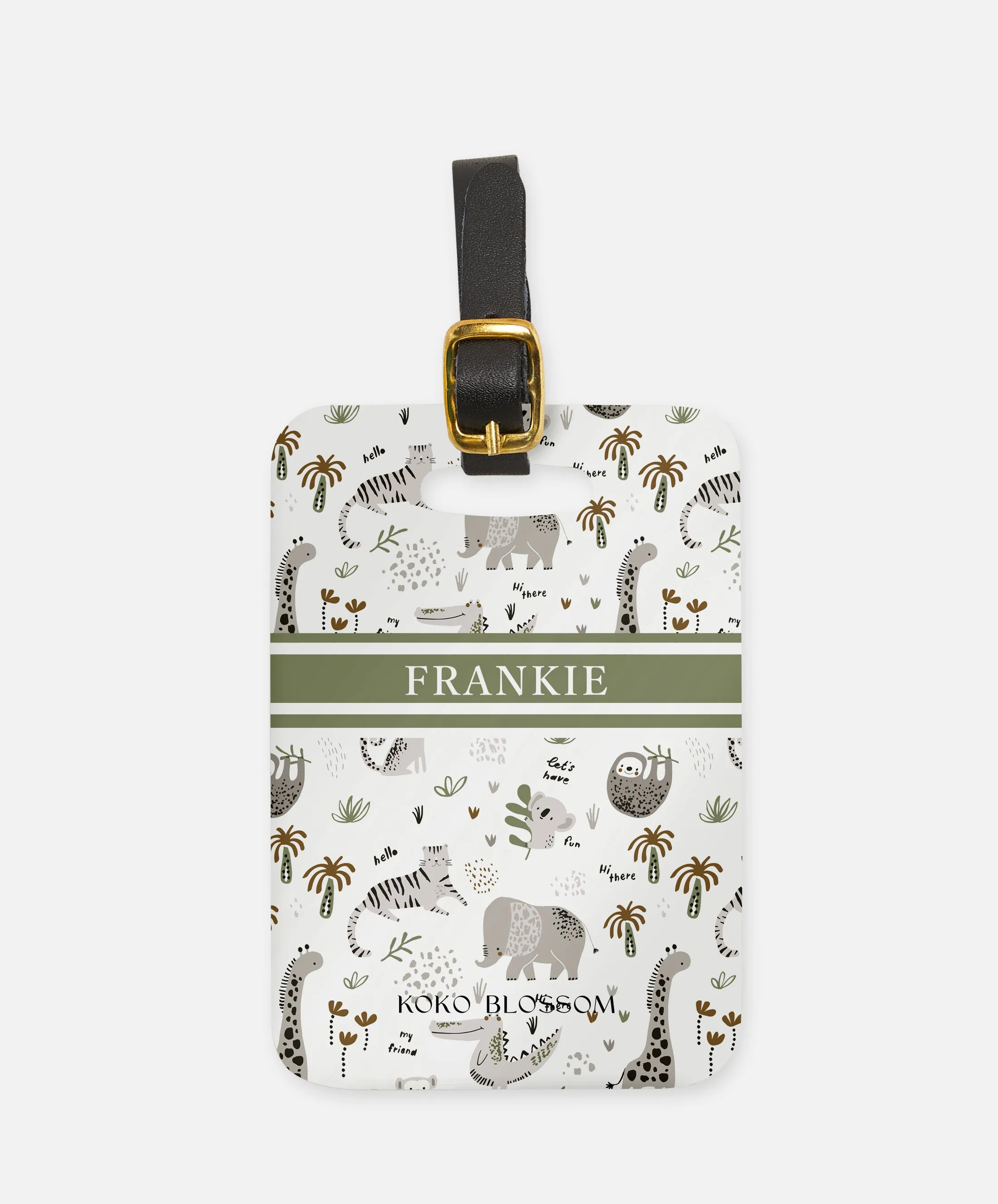 Kids Luggage Tag | Safari