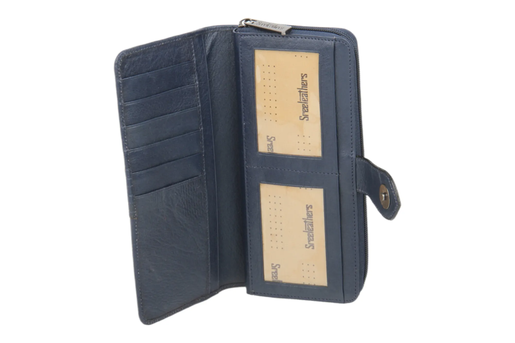 LADIES PREMIUM LEATHER CLUTCH 54507 (BLUE)