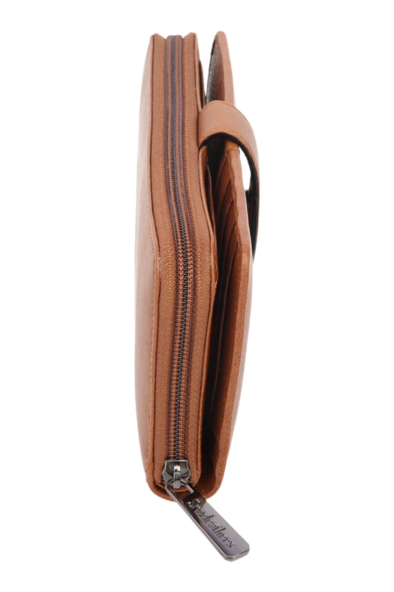 LADIES PREMIUM LEATHER CLUTCH 54507 (TAN)