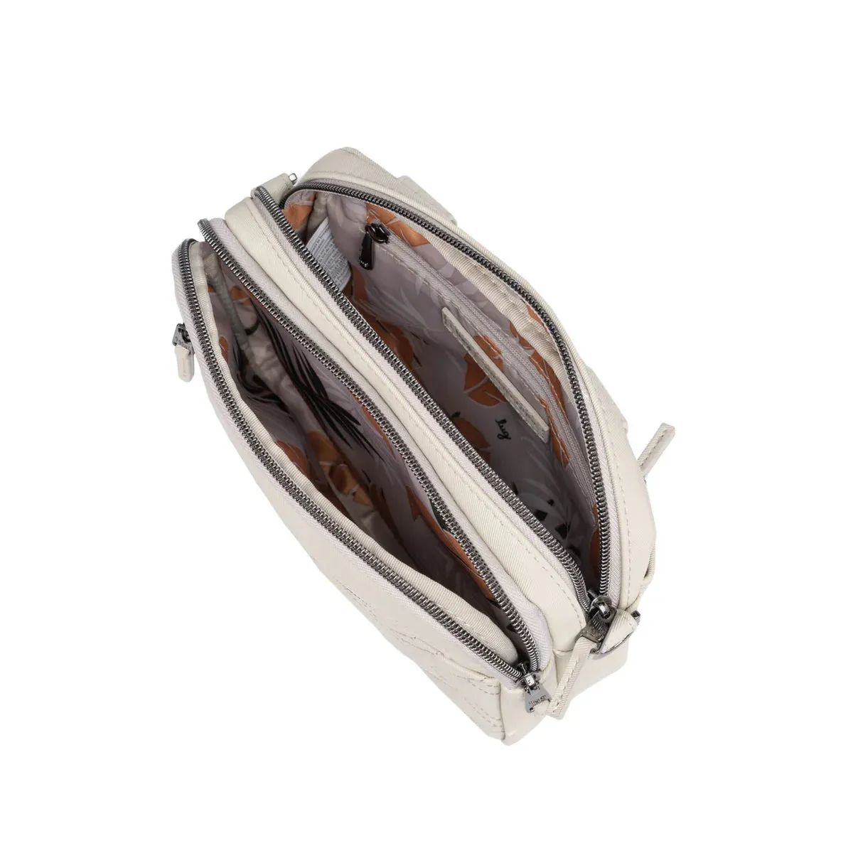 LUG Super Coupe 2 Satin Luxe Convertible Crossbody Bag in Pebble