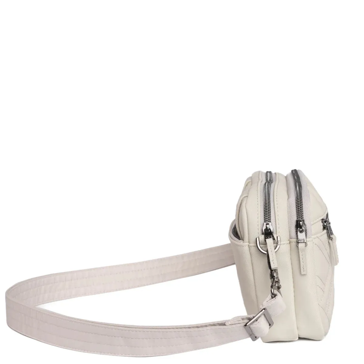 LUG Super Coupe 2 Satin Luxe Convertible Crossbody Bag in Pebble