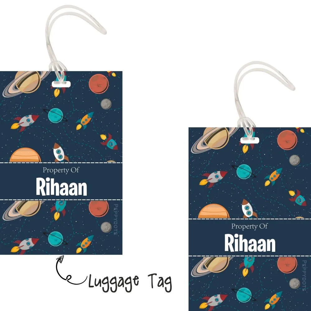 Luggage Tags - Space - Pack of 2 Tags - PREPAID ONLY