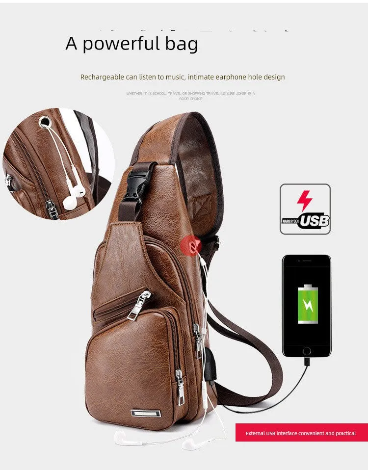 Men's Casual Multi-Functional Shoulder Bag