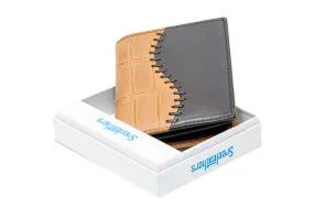 Mens Premium leather Wallet 92959 (CAMEL) (RFID)