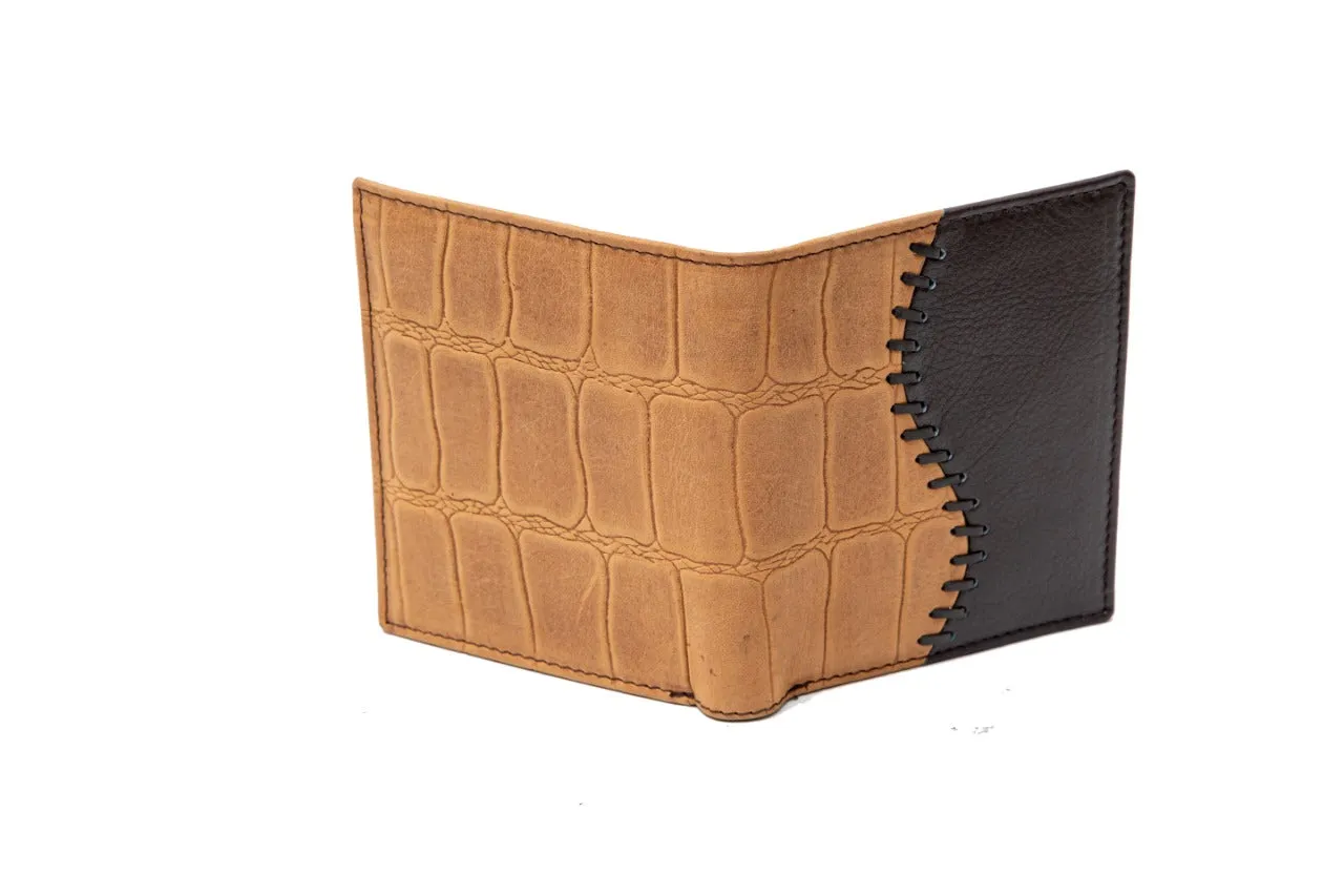 Mens Premium leather Wallet 92959 (CAMEL) (RFID)