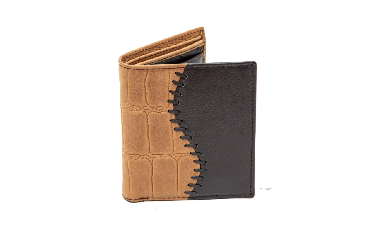 Mens Premium leather Wallet 92959 (CAMEL) (RFID)