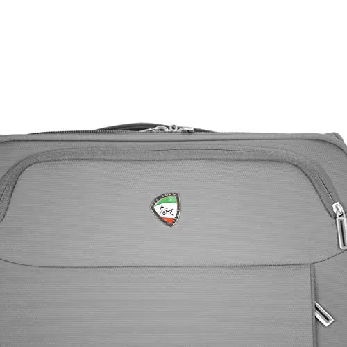 Mia Toro Italy Marano Softside Spinner Luggage 3pc Set, Gray, One Size