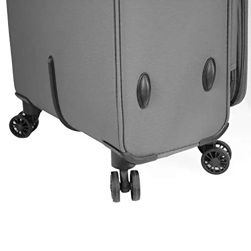 Mia Toro Italy Marano Softside Spinner Luggage 3pc Set, Gray, One Size