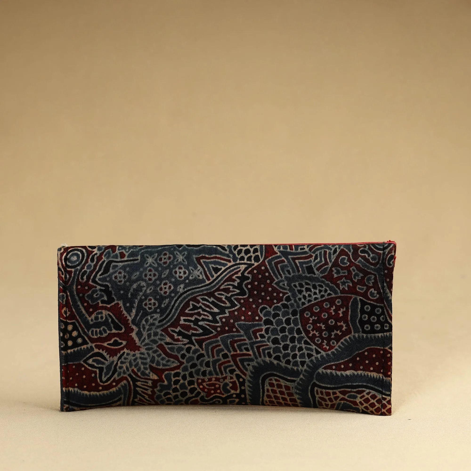 Multicolor - Kutch Embroidery Mashru Silk Handmade Leather Wallet 14
