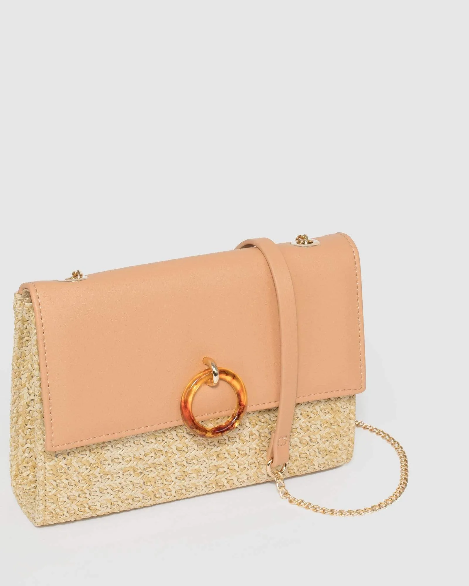 Natural Dahlia Ring Crossbody Bag