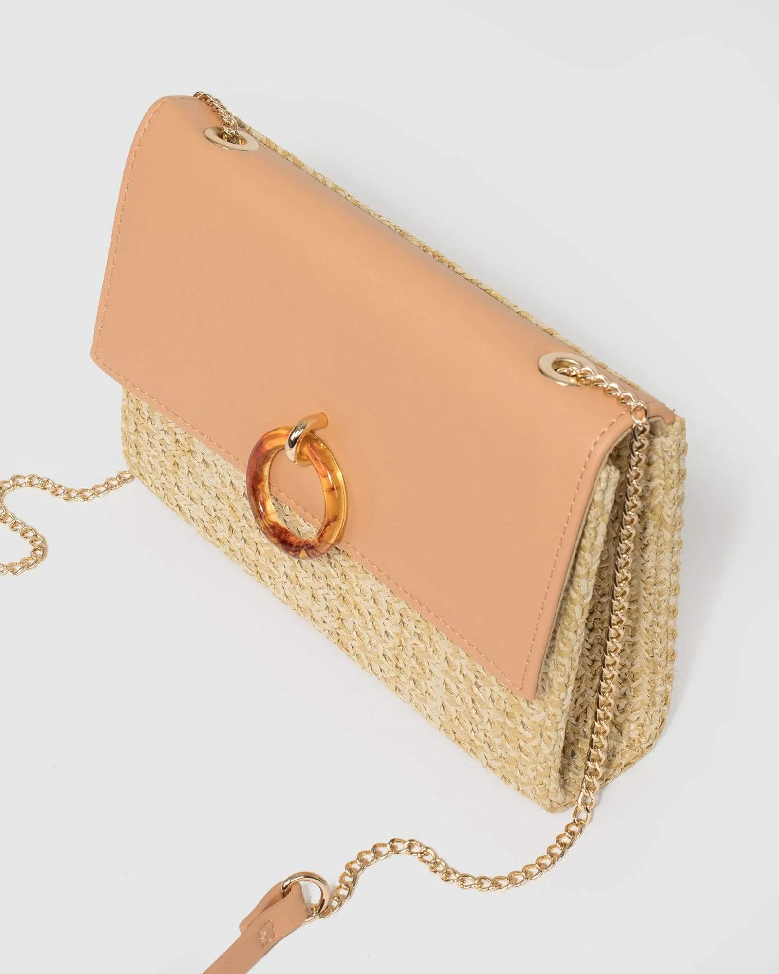 Natural Dahlia Ring Crossbody Bag