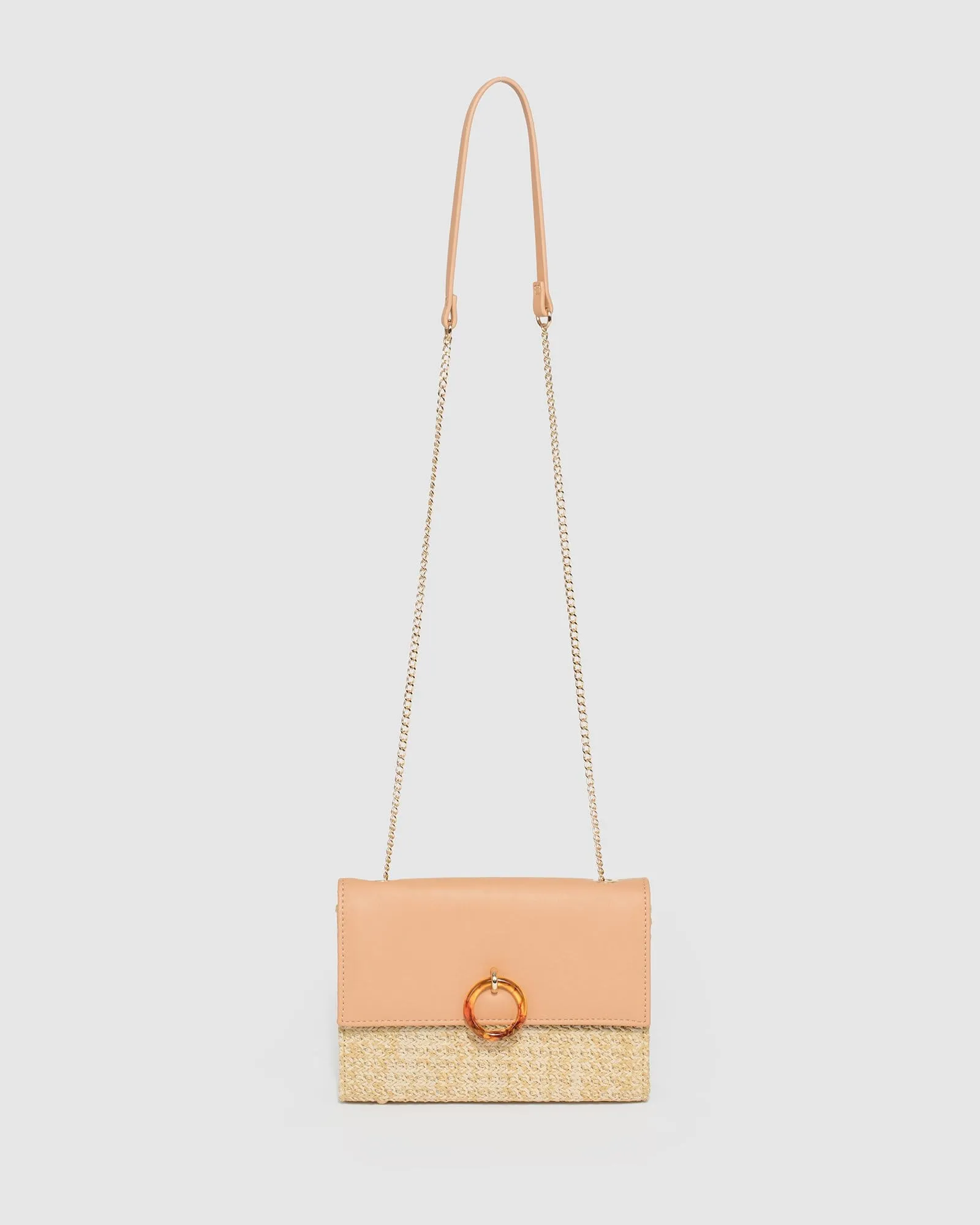 Natural Dahlia Ring Crossbody Bag