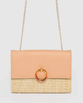 Natural Dahlia Ring Crossbody Bag