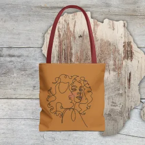 QUEEN: Tote Bag (AOP). Tote Bag. Reusable Bag. Everyday Use. Black Pride. Queer Love. Pride. Birthday Gift. Grocery Bag
