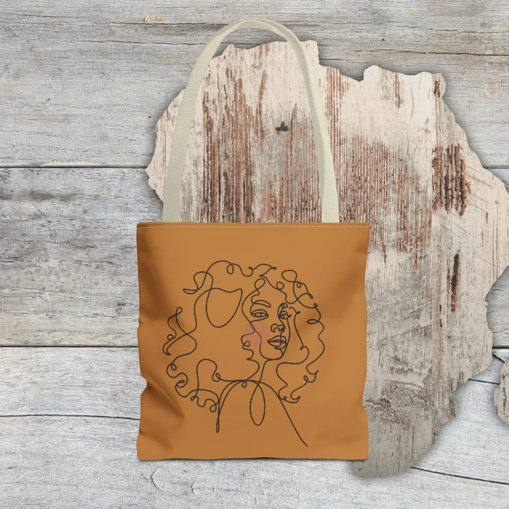 QUEEN: Tote Bag (AOP). Tote Bag. Reusable Bag. Everyday Use. Black Pride. Queer Love. Pride. Birthday Gift. Grocery Bag