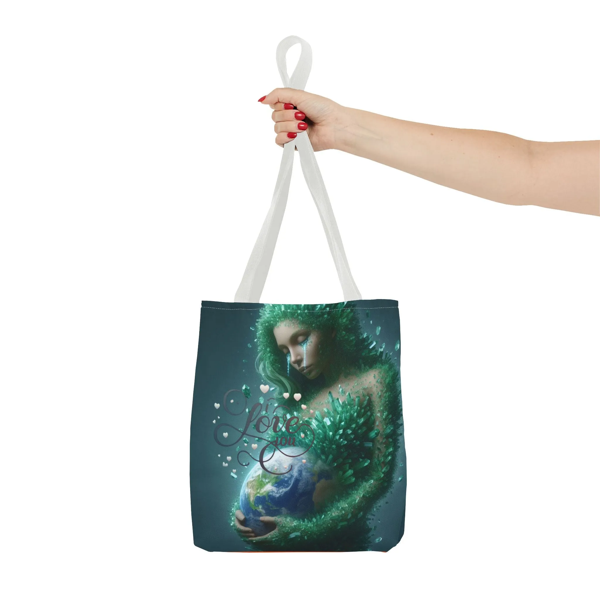 "Discover the Mother Earth Tote Bag (AOP) by TrendPop Creations: Custom Print Designed"?
