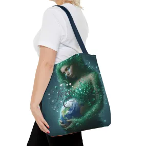 "Discover the Mother Earth Tote Bag (AOP) by TrendPop Creations: Custom Print Designed"?