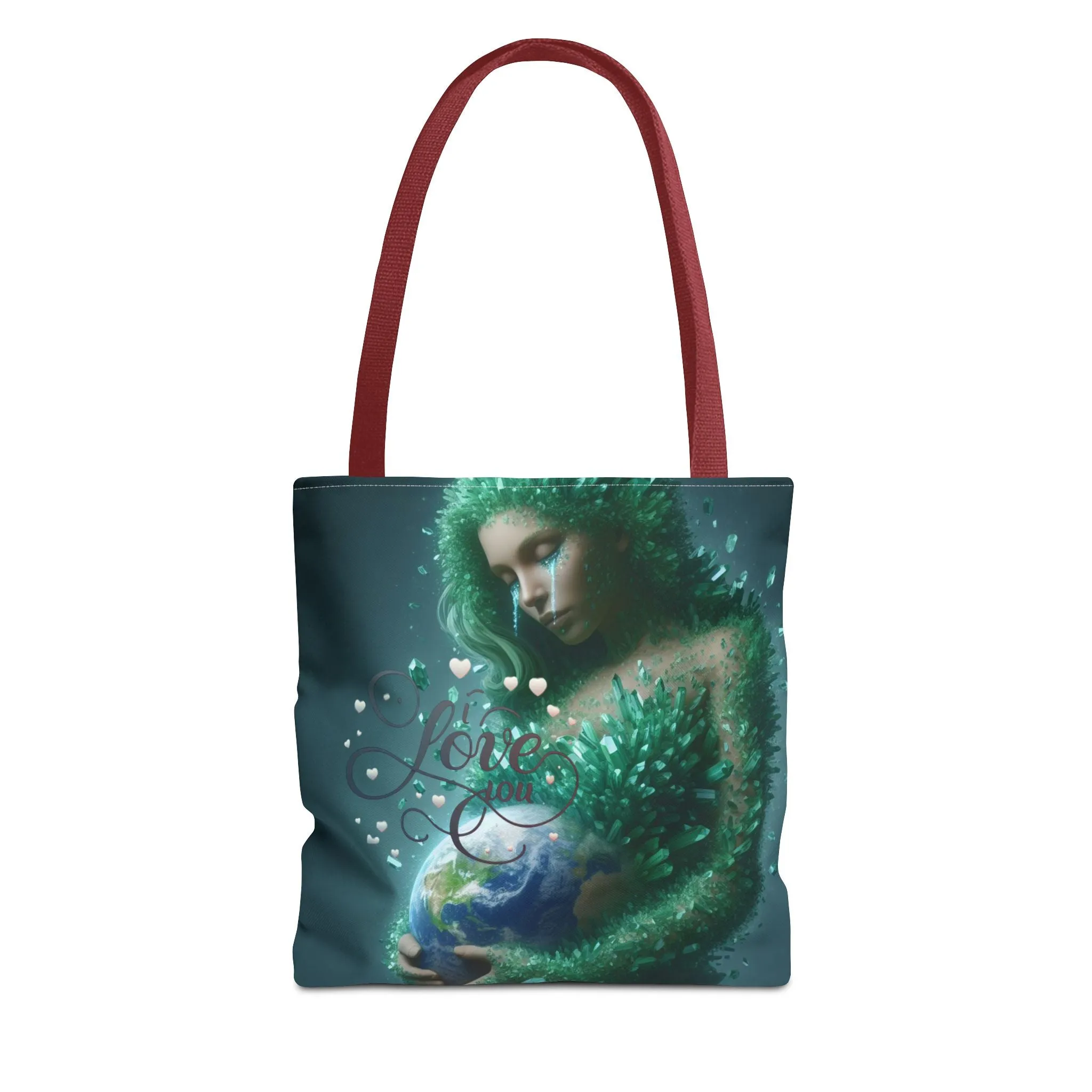 "Discover the Mother Earth Tote Bag (AOP) by TrendPop Creations: Custom Print Designed"?