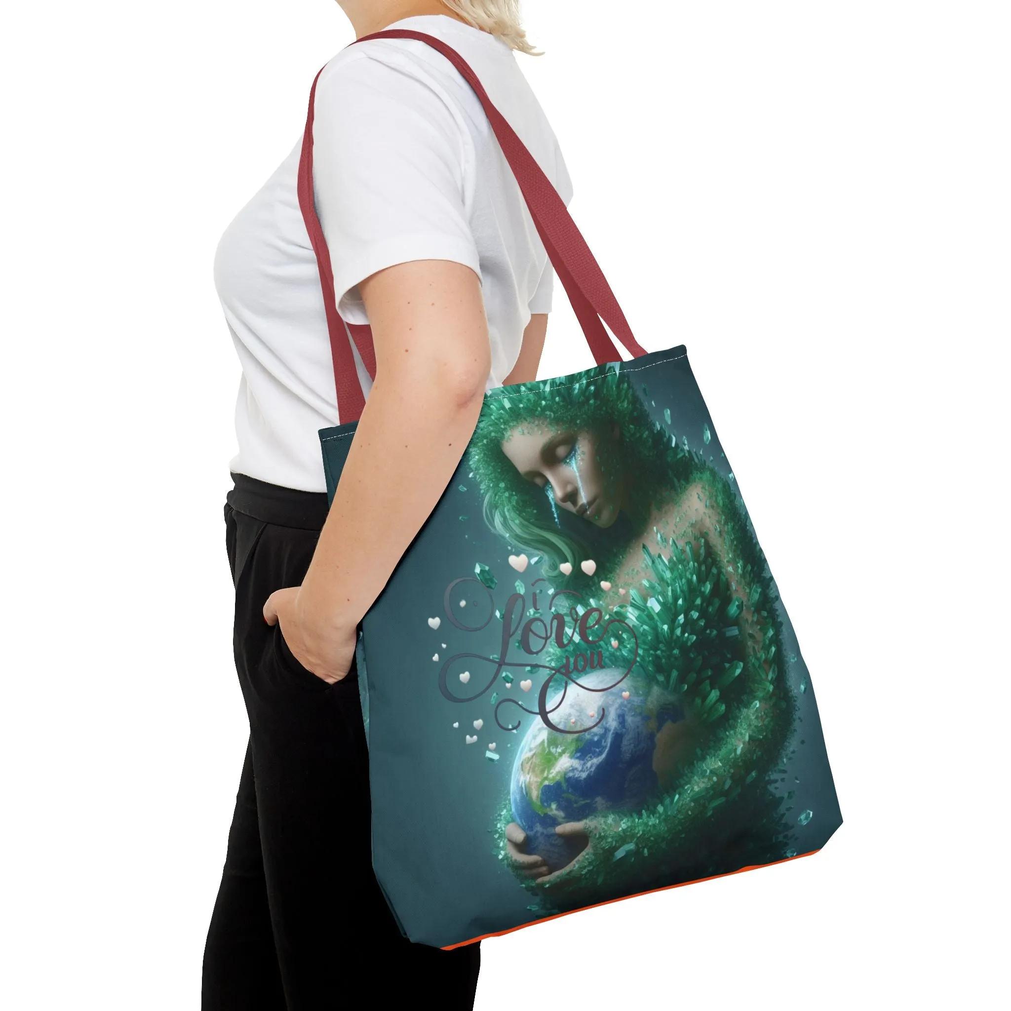 "Discover the Mother Earth Tote Bag (AOP) by TrendPop Creations: Custom Print Designed"?