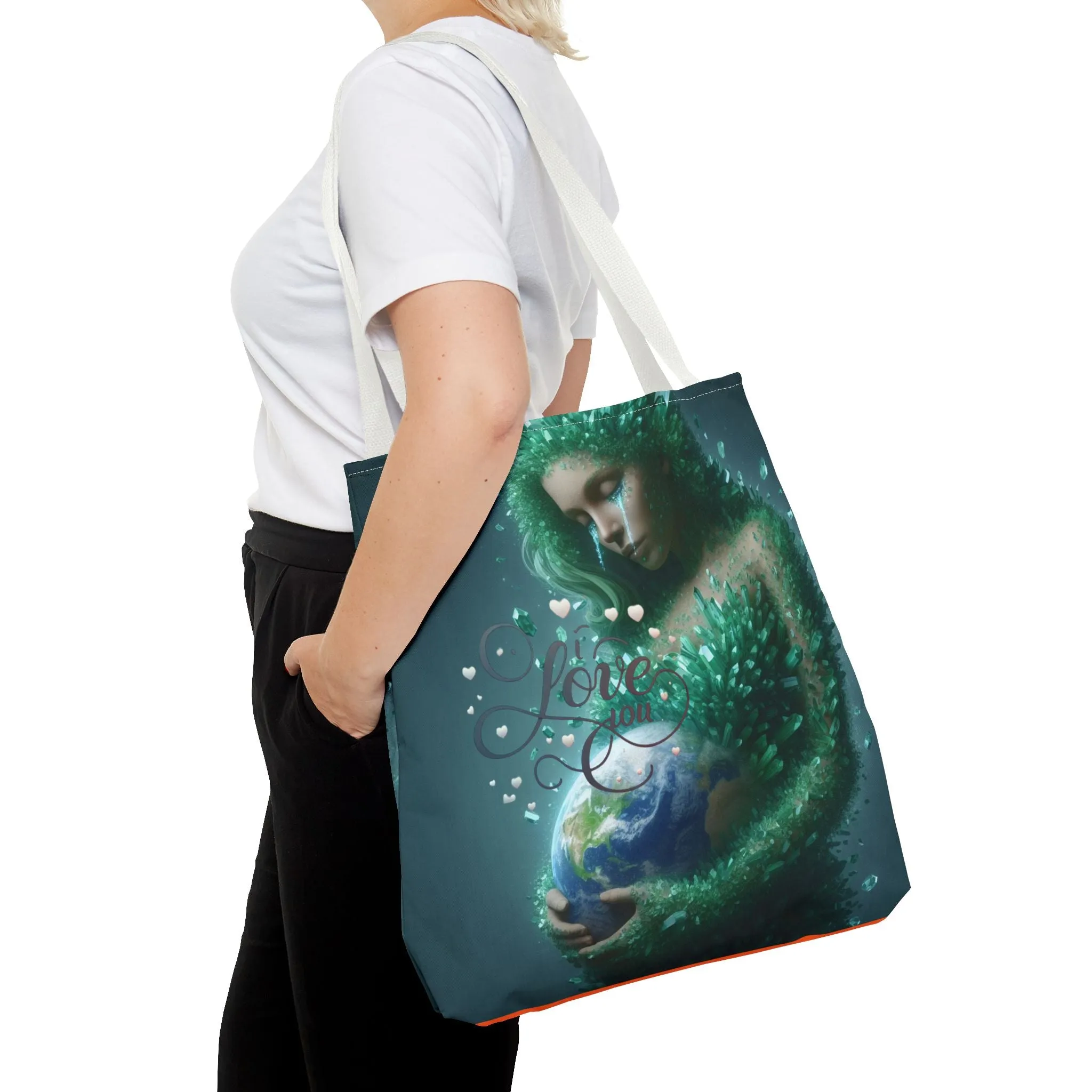 "Discover the Mother Earth Tote Bag (AOP) by TrendPop Creations: Custom Print Designed"?