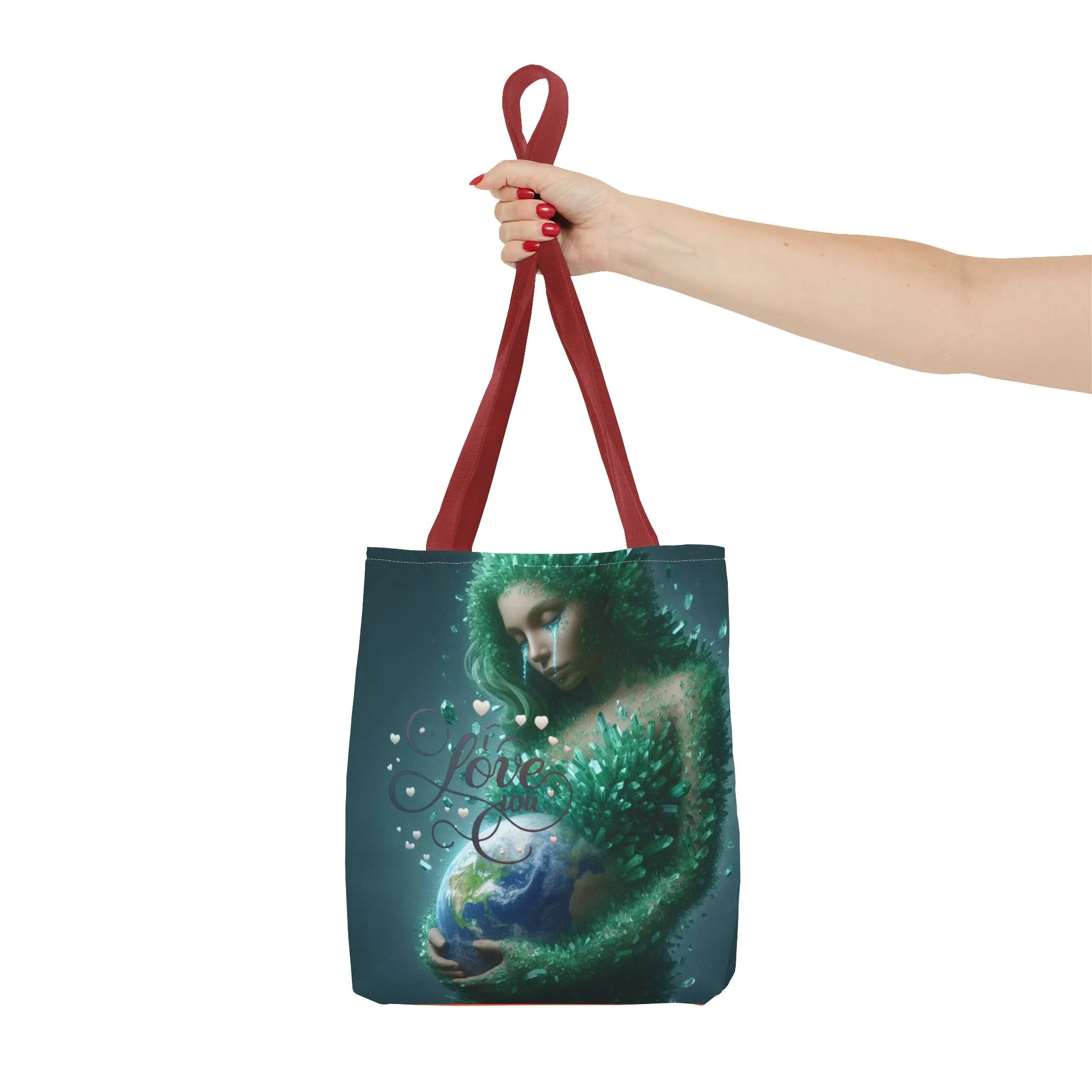 "Discover the Mother Earth Tote Bag (AOP) by TrendPop Creations: Custom Print Designed"?