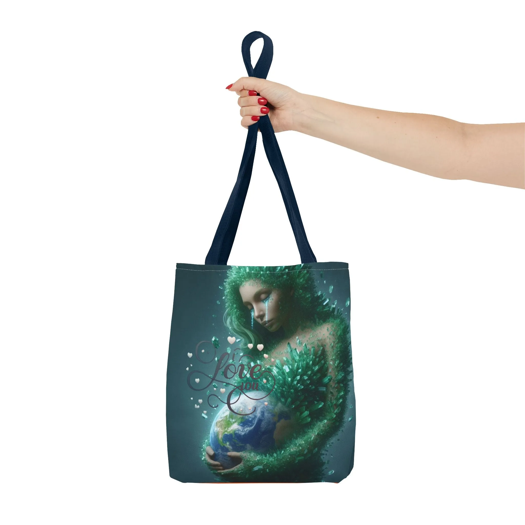 "Discover the Mother Earth Tote Bag (AOP) by TrendPop Creations: Custom Print Designed"?