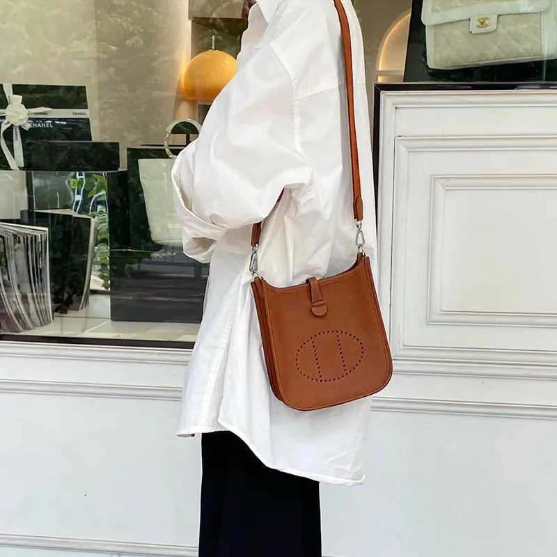 SEALBEER High-end, genuine leather Evelyn evelyne mini 17/29TOGO first-layer cowhide shoulder diagonal span bag