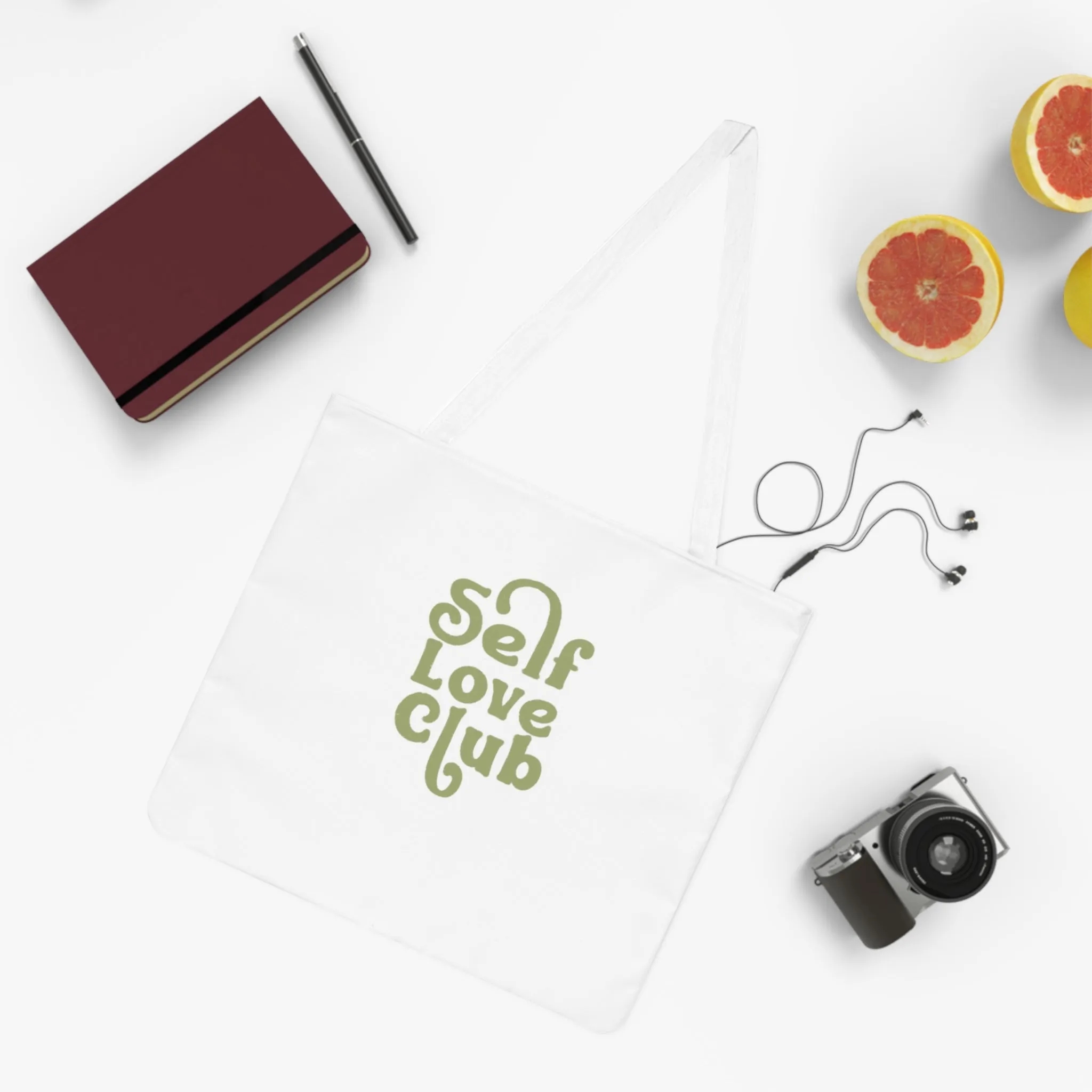 Self Love Club Shoulder Tote Bag - Sustainable and Stylish Everyday Carry