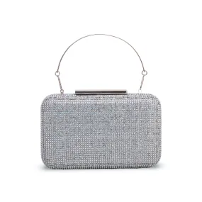 Silver Fancy Clutch P23848